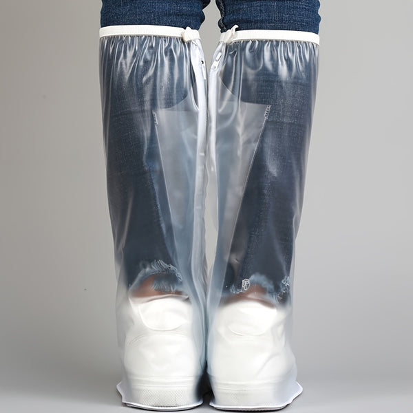 Trendy Reusable High Top Waterproof Shoe Covers