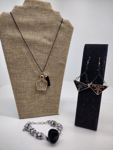 The Trendy Beauty Of Vintage PRADA Statement Necklace Set - TrendsetterbyTracy Boutique