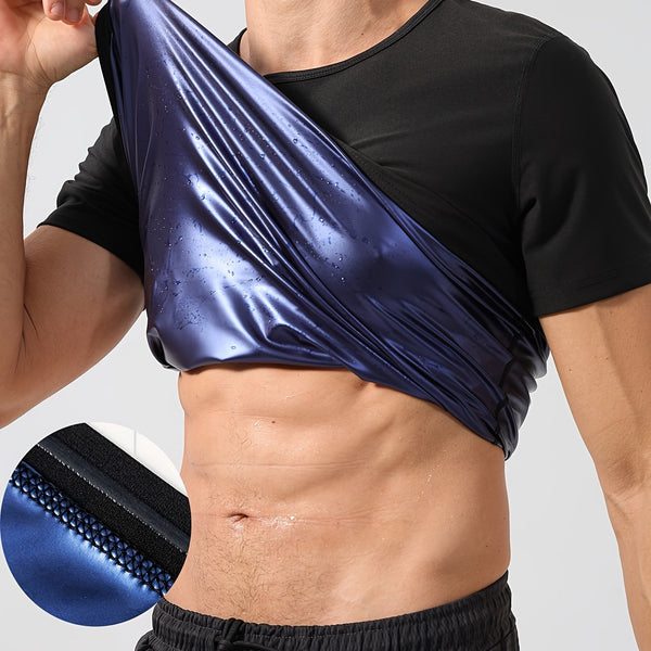 Trendy Sauna Short Sleeve Sweat Shirt