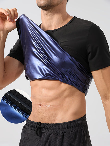 Trendy Sauna Short Sleeve Sweat Shirt