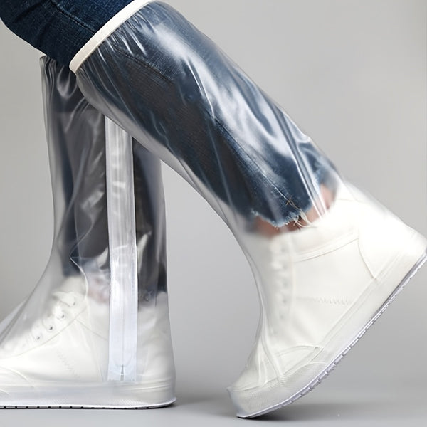 Trendy Reusable High Top Waterproof Shoe Covers