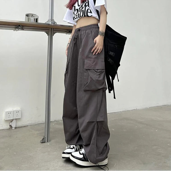 Trendy Casual Low Waist Baggy Cargo Joggers