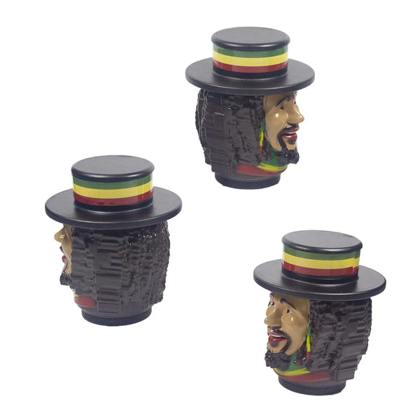 Trendy 3D Rasta Man With Dreads Herb Grinder