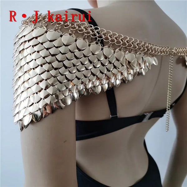 Trendy Mermaid Gold Shoulder Chain