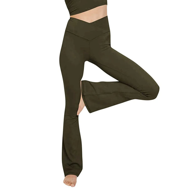Trendy Yoga High Waist Flare Pants
