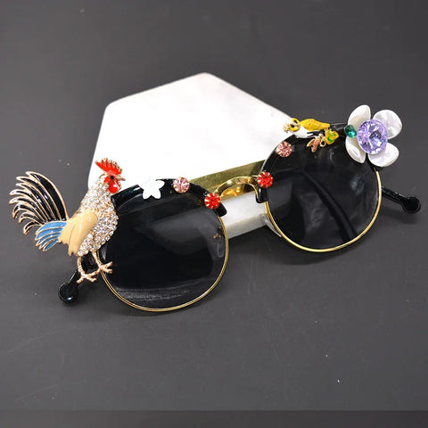 Trendy Cat Eye Chicken Design Sunglasses - TrendsetterbyTracy Boutique