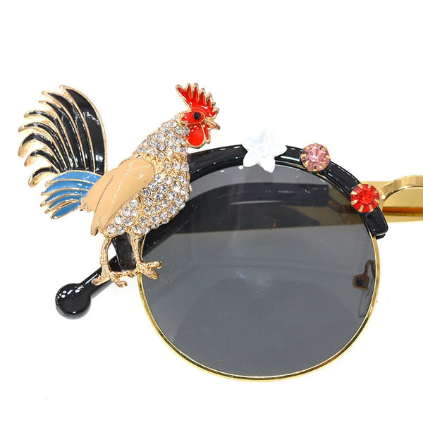 Trendy Cat Eye Chicken Design Sunglasses - TrendsetterbyTracy Boutique