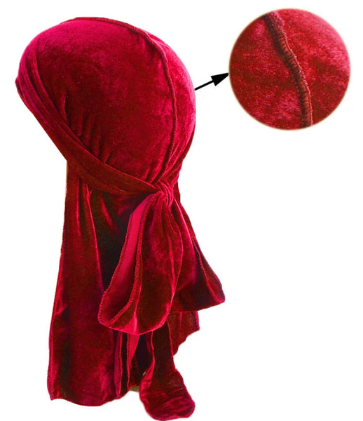 Trendy Suede Durag For Protective Hair Styles