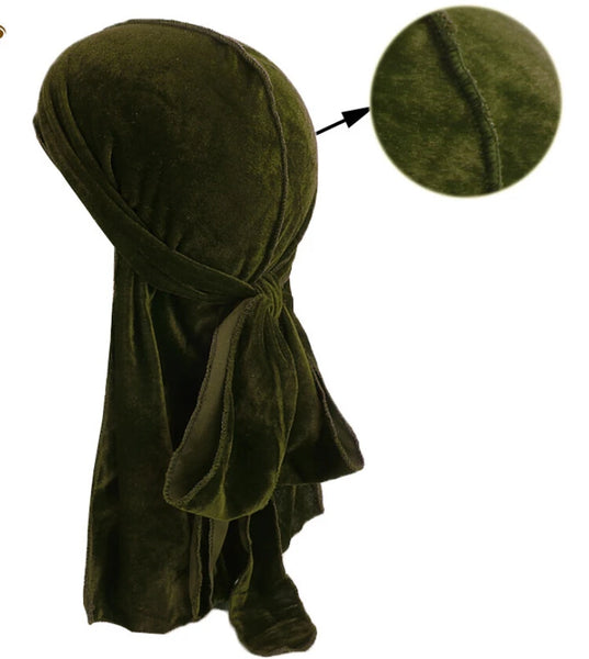 Trendy Suede Durag For Protective Hair Styles