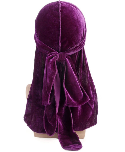 Trendy Suede Durag For Protective Hair Styles
