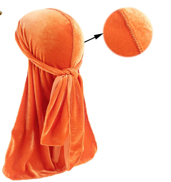 Trendy Suede Durag For Protective Hair Styles