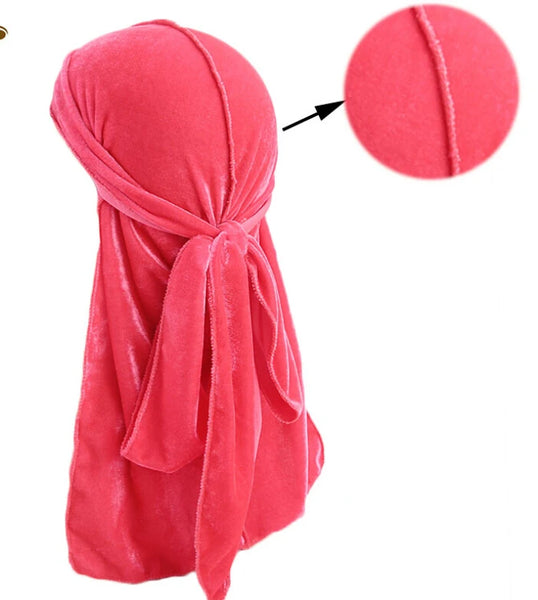 Trendy Suede Durag For Protective Hair Styles