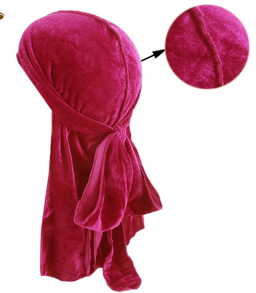 Trendy Suede Durag For Protective Hair Styles