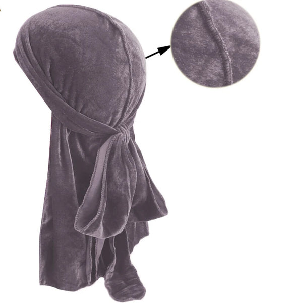 Trendy Suede Durag For Protective Hair Styles