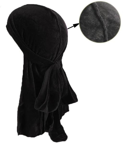 Trendy Suede Durag For Protective Hair Styles