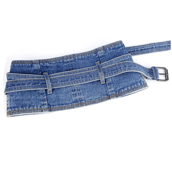 Trendy Denim Waist Buckle Belt - TrendsetterbyTracy Boutique