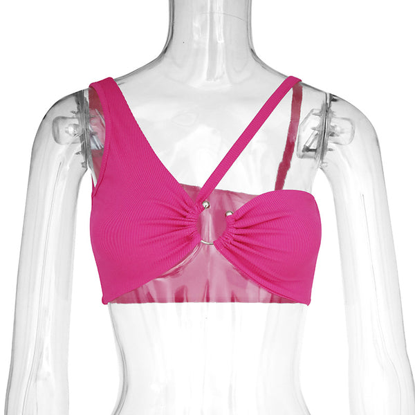Trendy Shoulder Crop Tube Top - TrendsetterbyTracy Boutique