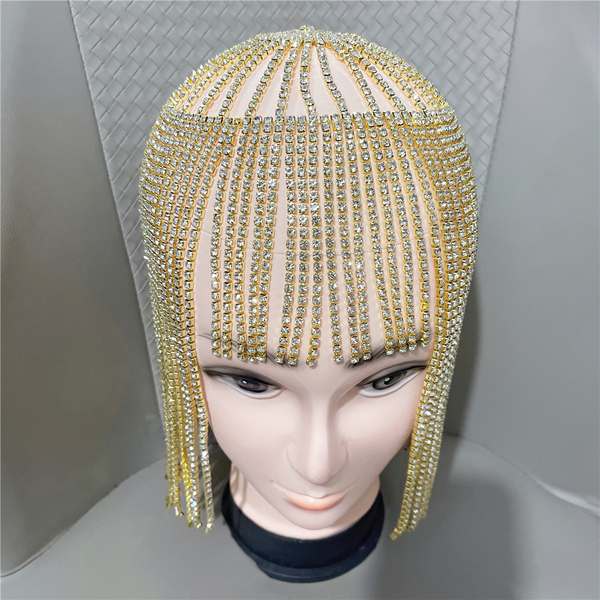 Trendy Full Rhinestone Tassel Wig - TrendsetterbyTracy Boutique