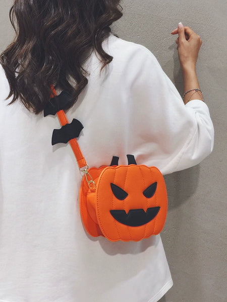 Trendy Halloween Pumpkin  Crossbody Purse - TrendsetterbyTracy Boutique