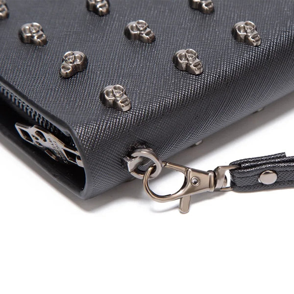 Trendy Black Skull Head Wrist Wallet - TrendsetterbyTracy Boutique