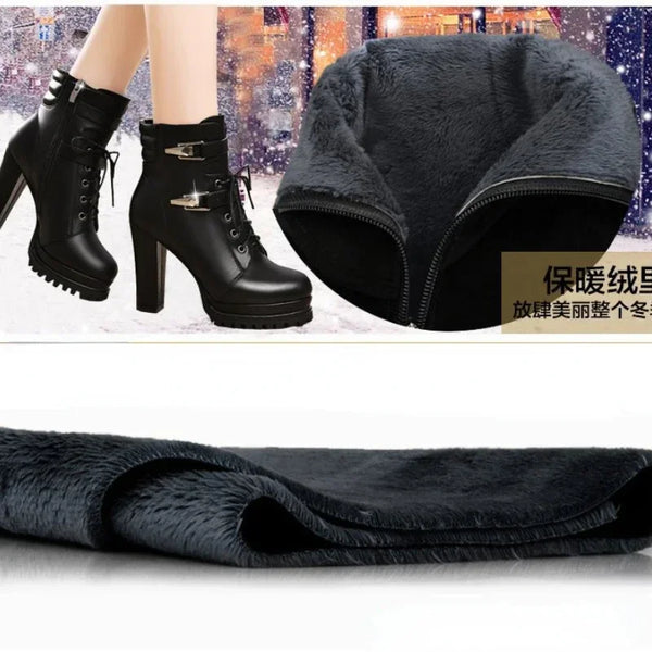Trendy High Heel Ankle Retro Punk Boots - TrendsetterbyTracy Boutique
