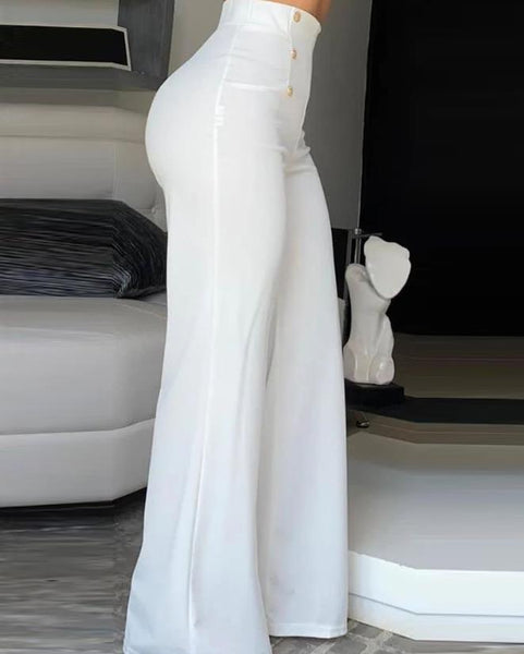 Trendy High Waist Wide Leg Bootcut Pants - TrendsetterbyTracy Boutique