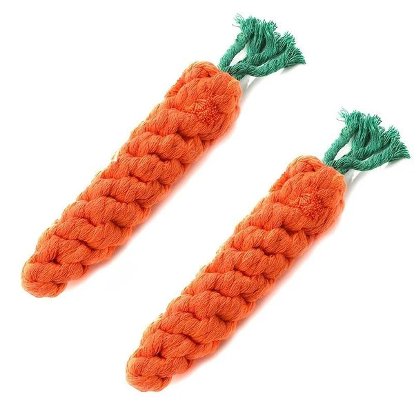 Trendy Carrot Shape Rope Dog Chew