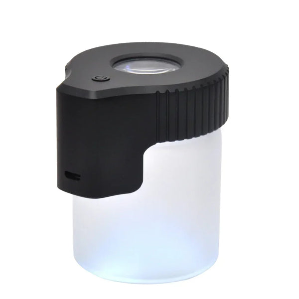 Trendy Stoner LED Illuminated Seal Dry Herb Grass Storage Jar