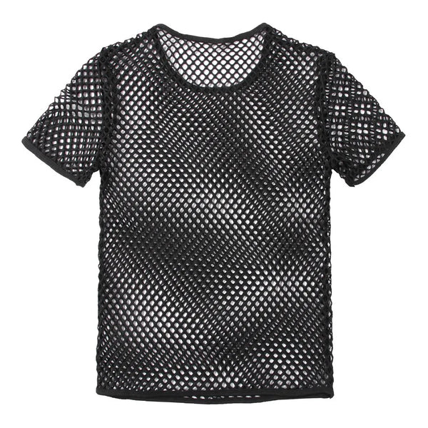 Trendy Men's Mesh Muscle Pullover Top
