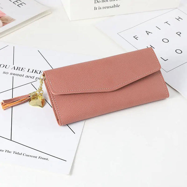 Trendy Fold Wallet With Coin Pocket And Tassle
