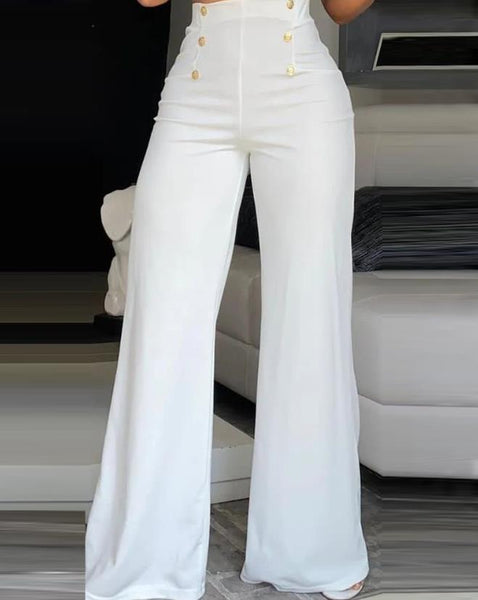Trendy High Waist Wide Leg Bootcut Pants - TrendsetterbyTracy Boutique