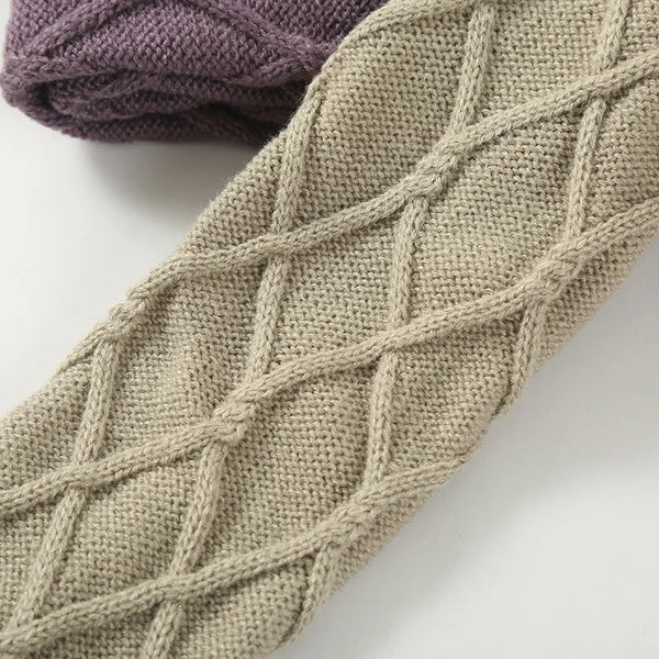 Trendy Braided Bowknot Long Knee High Socks - TrendsetterbyTracy Boutique