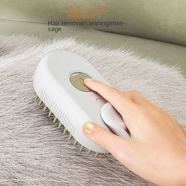 Trendy Steam 3 in 1 Electric Massage Pet Grooming Brush - TrendsetterbyTracy Boutique