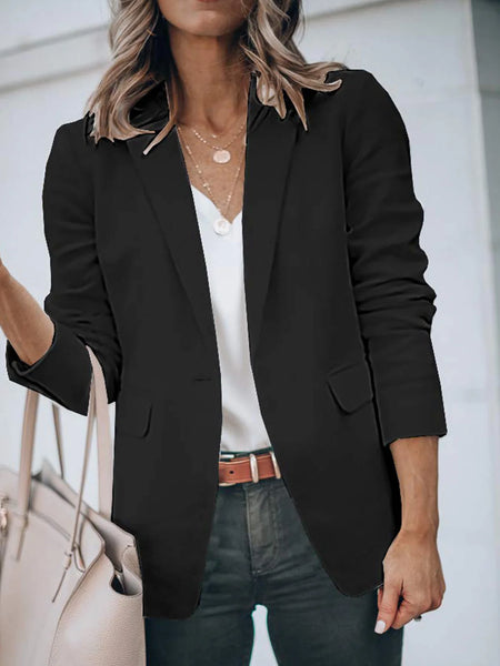 Trendy Casual Long Sleeve Blazer Jacket