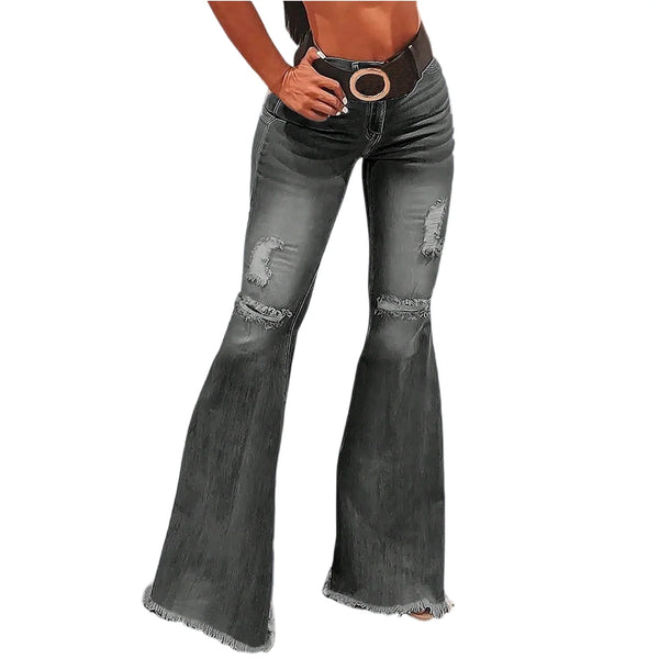 Womens Jeans Retro Solid Color High Waist Stretch Denim Pants Sexy Design Jeans Fashion Streetwear Daily Female Elastic Trousers