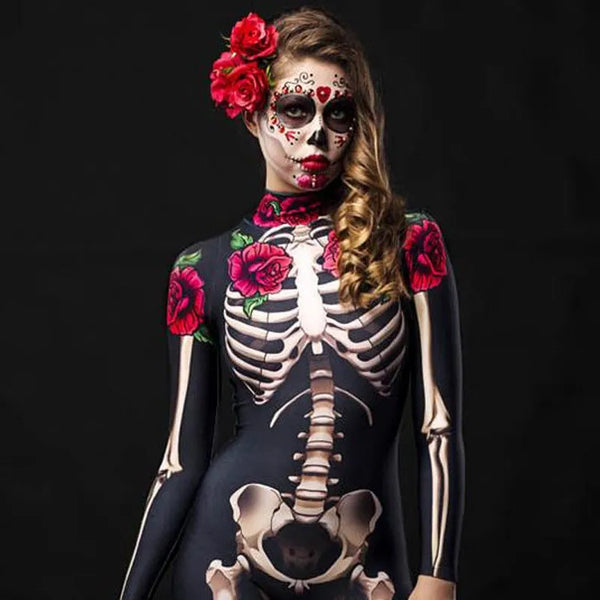 Trendy Rose Skeleton Halloween Costume - TrendsetterbyTracy Boutique