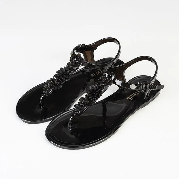 Trendy Low Gel Fashion Floral Sandals