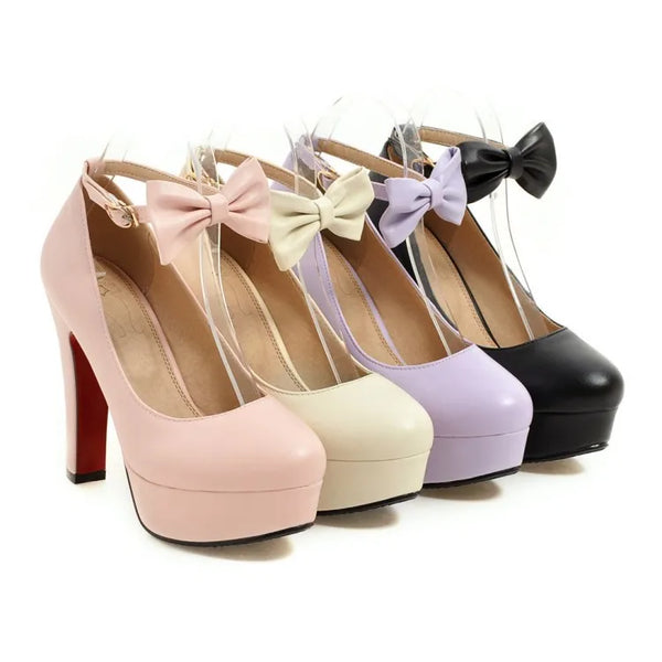 Trendy Mary Jane Bowtie High Heels - TrendsetterbyTracy Boutique