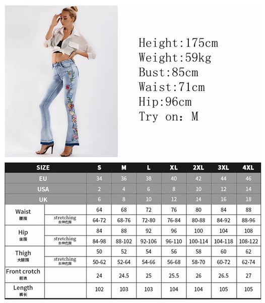 Trendy Fare Push Up Flower Decor Pants