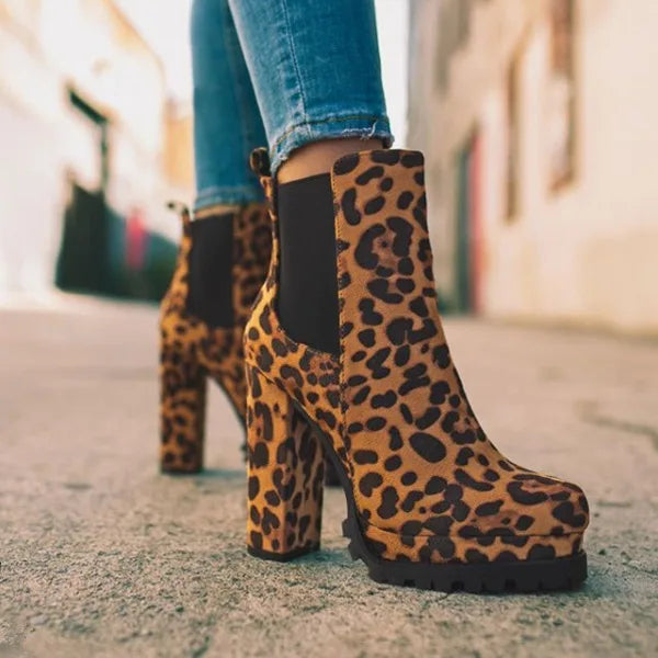 Trendy High Ankle Heel Water Proof Boots