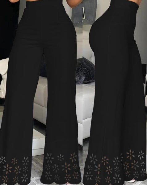 Trendy High Waist Wide Leg Bootcut Pants - TrendsetterbyTracy Boutique