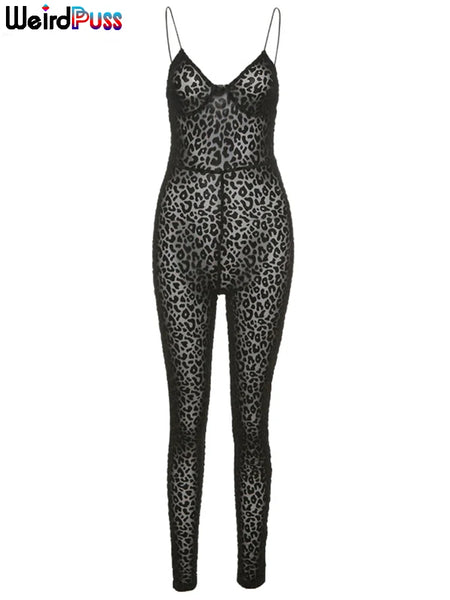 Trendy Leopard Print Sleeveless Backless Jumpsuit - TrendsetterbyTracy Boutique