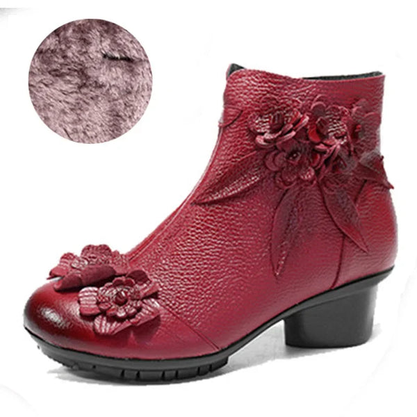Trendy Genuine Leather Non Slip Mary Jane Inspired Shoes
