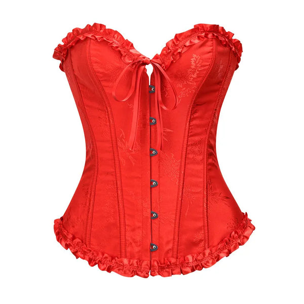Trendy Ruffled Bustier Corset
