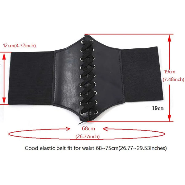 Trendy Faux Leather Elastic Corset Belt - TrendsetterbyTracy Boutique