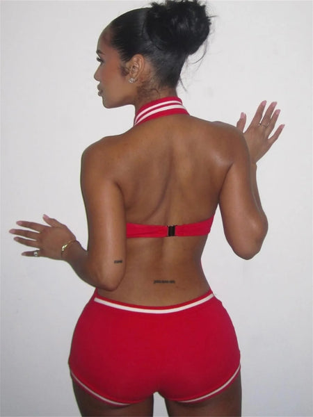 Trendy Hipster Backless Halter Jumpsuit