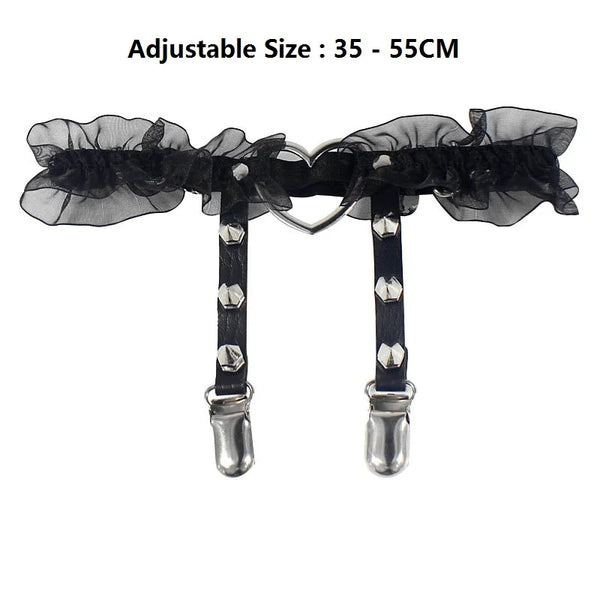 Trendy Leather Thigh Garters Harness Leg Strap