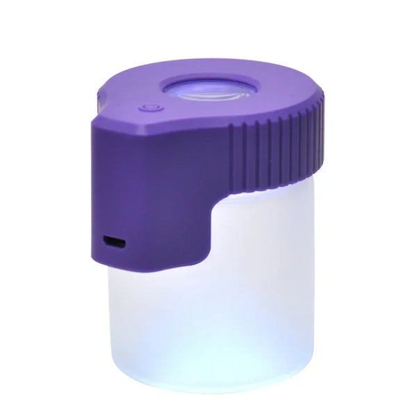 Trendy Stoner LED Illuminated Seal Dry Herb Grass Storage Jar