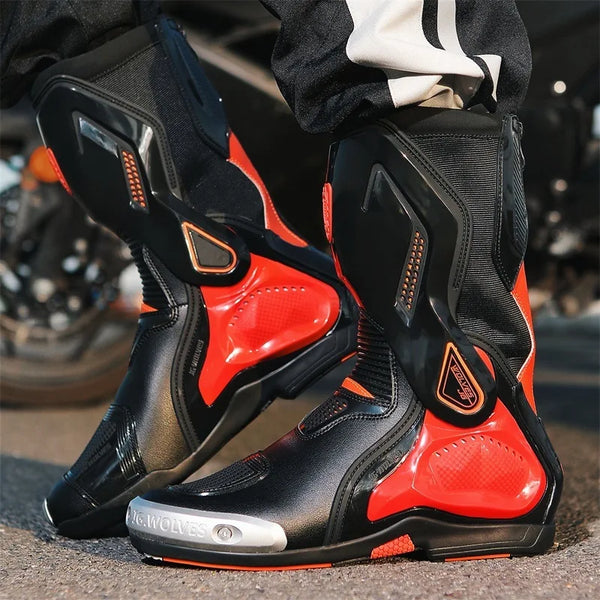 Motorcycle Cross-country Professional Racing Boots Motorbikes Platform Boots  Breathable Wear Safety To Protect Motorcyclist