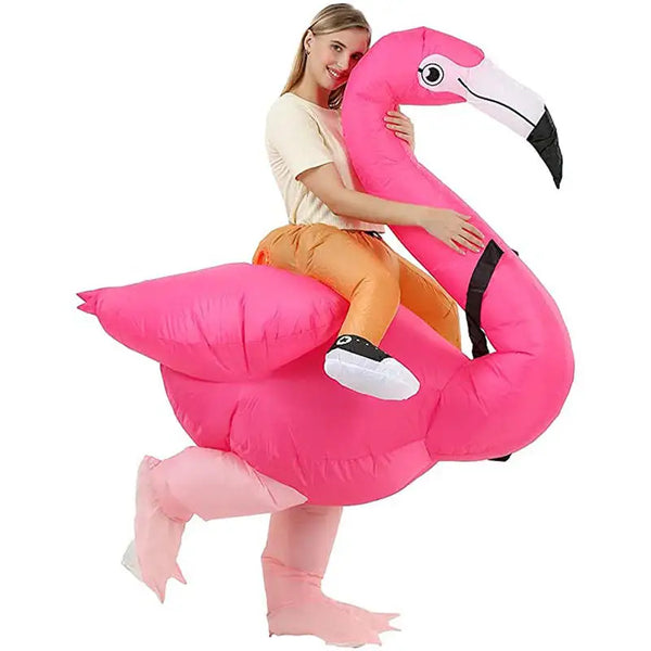 Trendy Inflatable Flamingo Mascot Halloween Costume